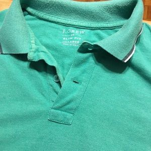 J Crew Fit Polo T-Short Men’s Large Green